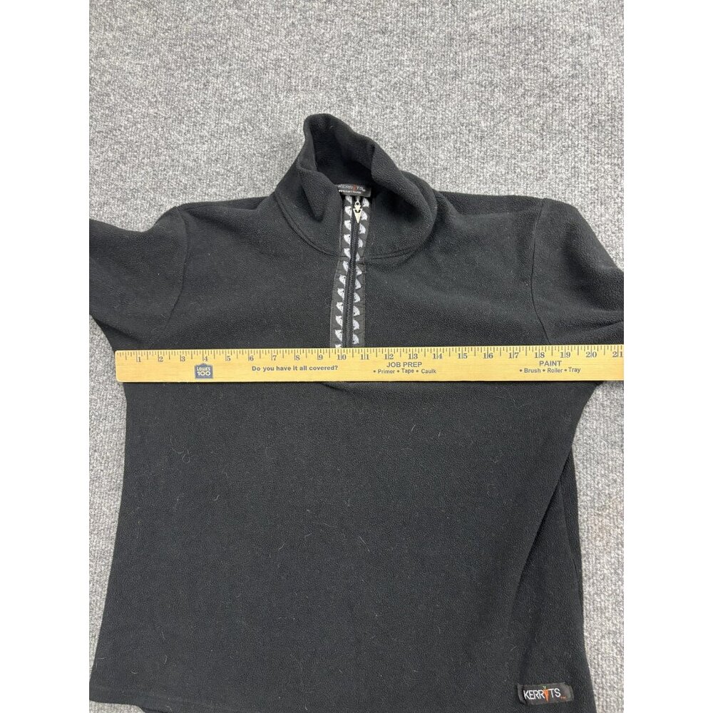 Kerrits Sweatshirt Womens Medium Black Fleece 1/4 Zip Pullover‎ Riding - Picture 5 of 6